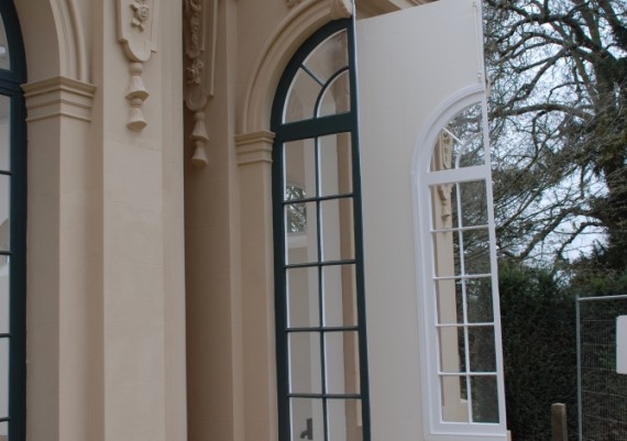 Wrest Park Orangery, door restored