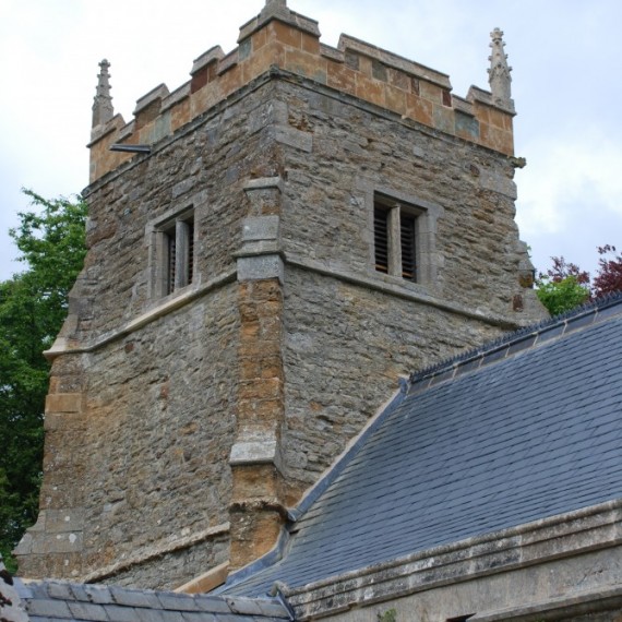 East Barkwith church, tower after repair, May 2013
