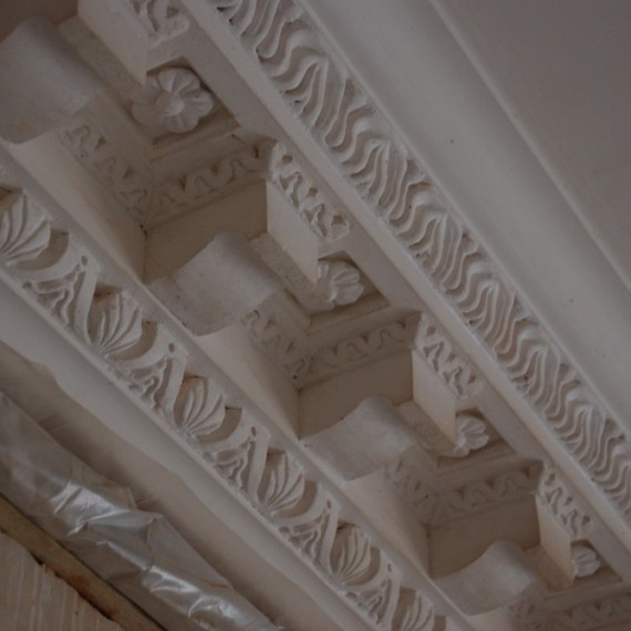 Claxby Hall, new cornice detail