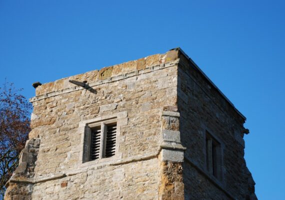 East Barkwith church before works commenced with parapet missing