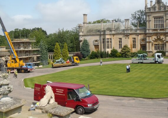 Harlaxton Front Circle, work in progress