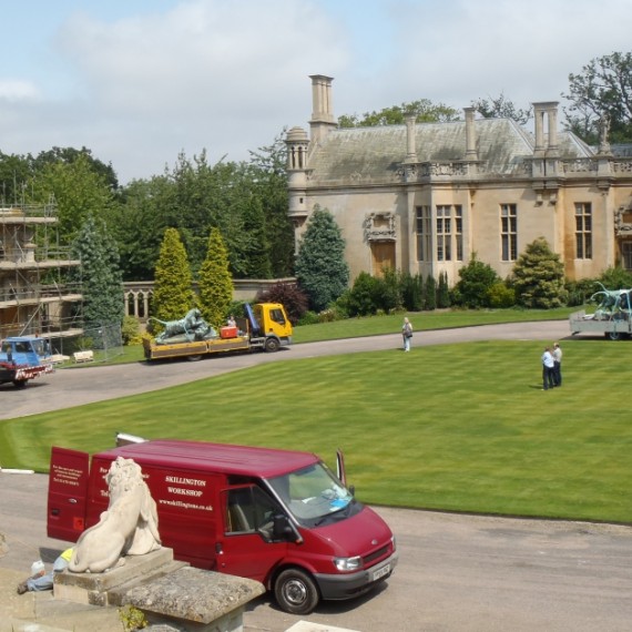 Harlaxton Front Circle, work in progress