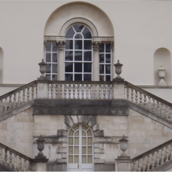 Chiswick House after repair, detail